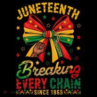 Coquette Juneteenth Breaking Every Chain Since 1865 Ornament thumb 1
