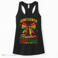 Coquette Juneteenth Breaking Every Chain Since 1865 Women's Tank Top thumb 0