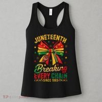 Coquette Juneteenth Breaking Every Chain Since 1865 Women's Tank Top thumb 3