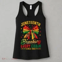 Coquette Juneteenth Breaking Every Chain Since 1865 Women's Tank Top thumb 3