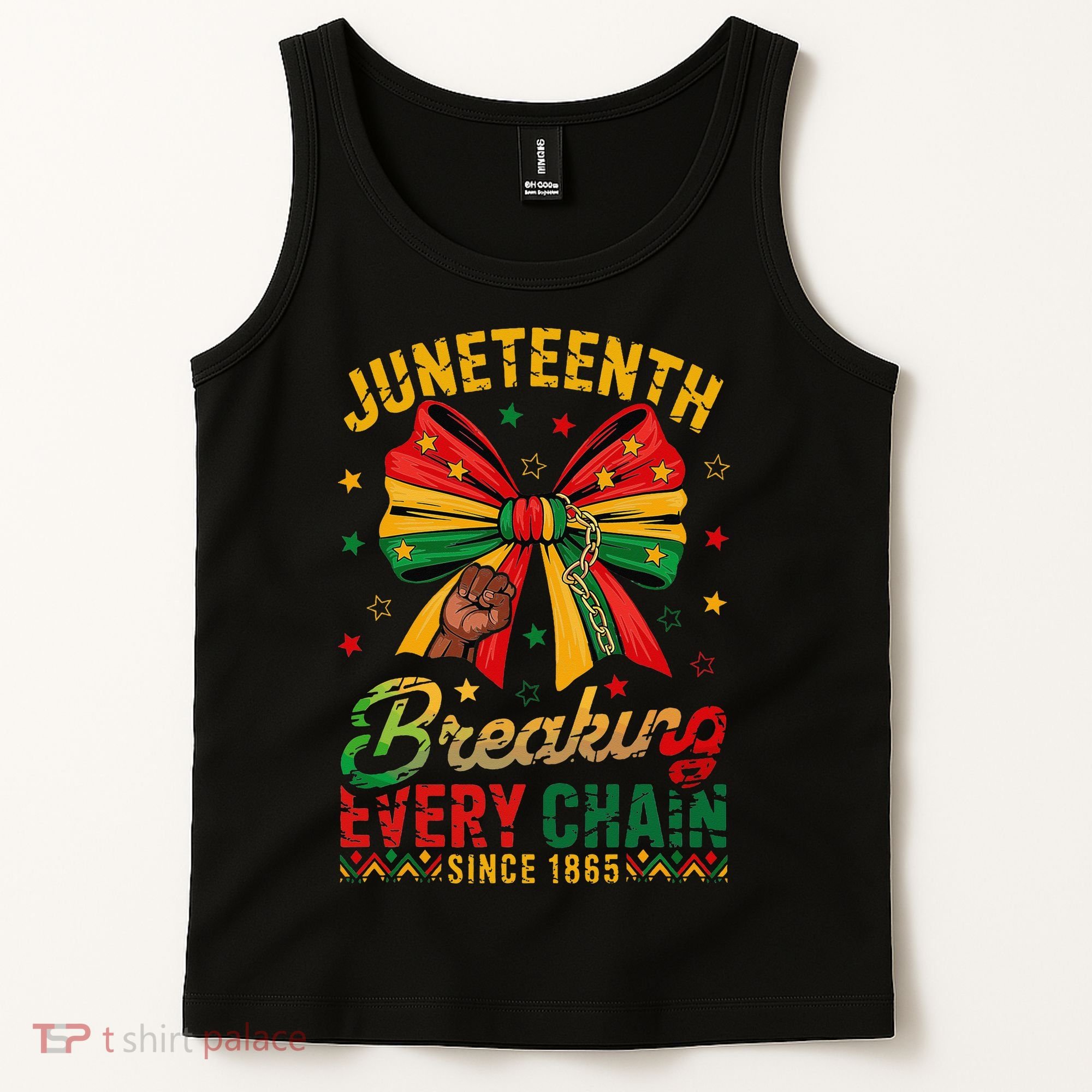 Coquette Juneteenth Breaking Every Chain Since 1865 Tank Top