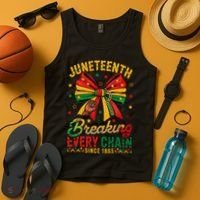 Coquette Juneteenth Breaking Every Chain Since 1865 Tank Top thumb 4