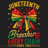 Coquette Juneteenth Breaking Every Chain Since 1865 Golf Towel thumb 3