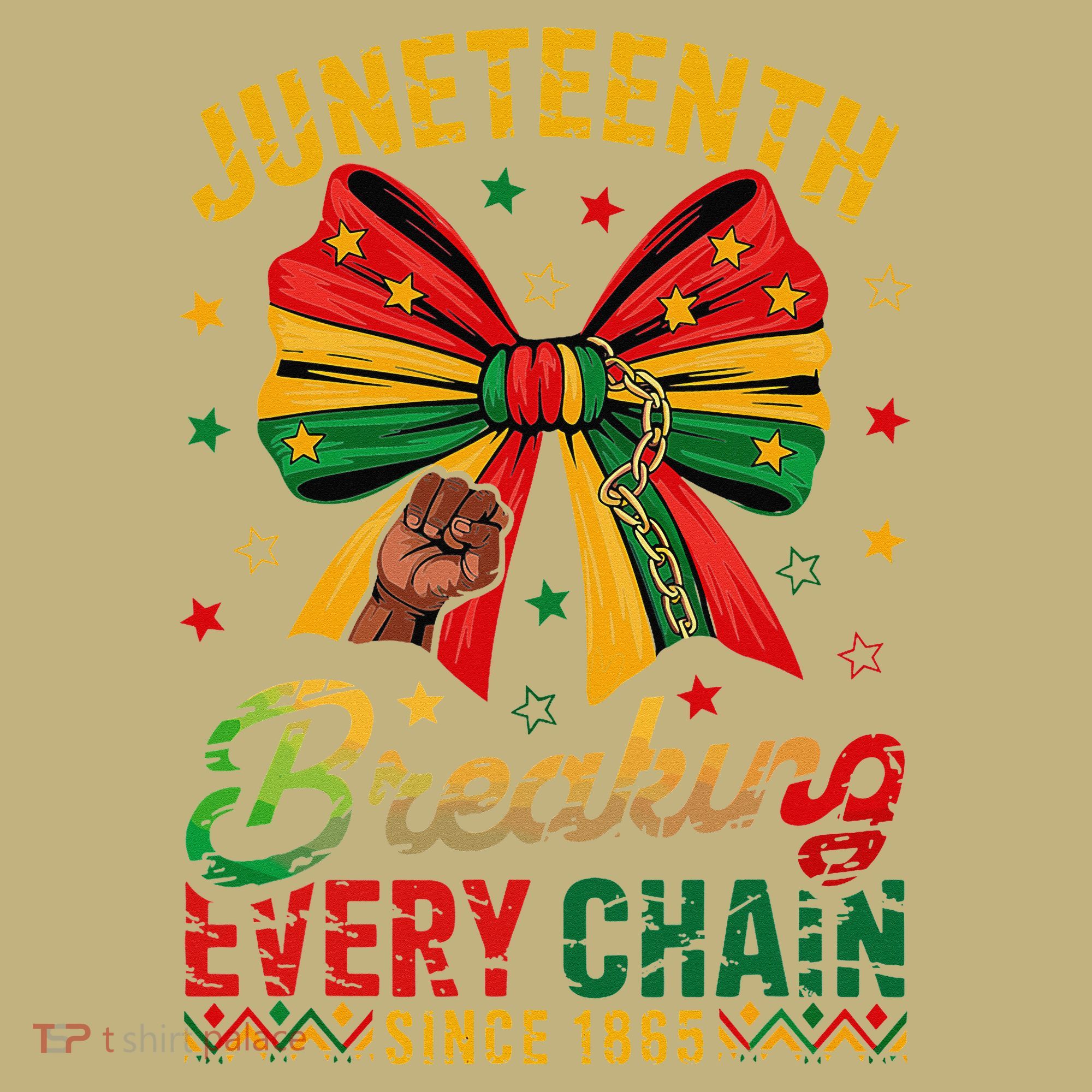 Coquette Juneteenth Breaking Every Chain Since 1865 Mousepad