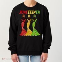 Celebrate Juneteenth Beautiful Black African American Women Attire Women's Sweatshirt thumb 0