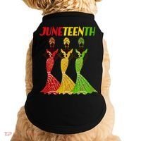 Celebrate Juneteenth Beautiful Black African American Women Attire Doggie Tank thumb 0