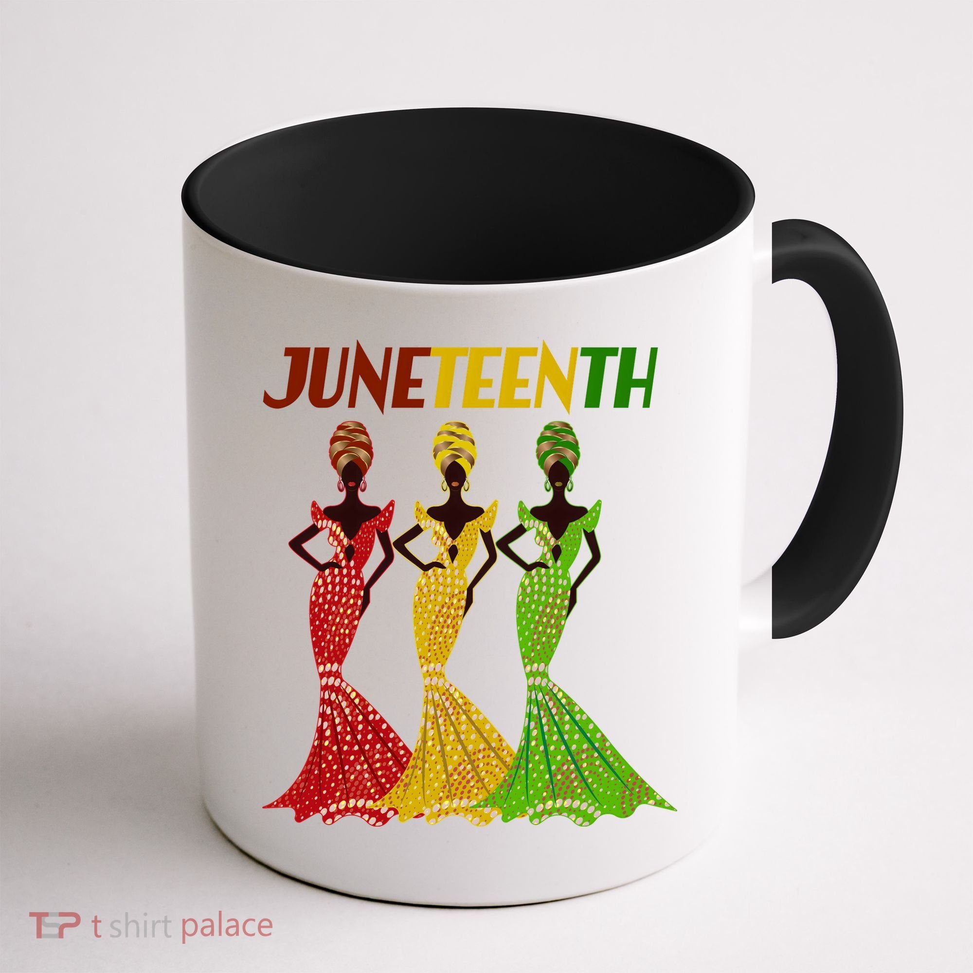 Celebrate Juneteenth Beautiful Black African American Women Attire Coffee Mug