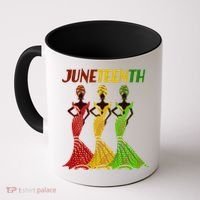 Celebrate Juneteenth Beautiful Black African American Women Attire Coffee Mug thumb 0