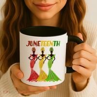 Celebrate Juneteenth Beautiful Black African American Women Attire Coffee Mug thumb 3