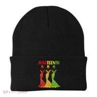 Celebrate Juneteenth Beautiful Black African American Women Attire Beanie thumb 0