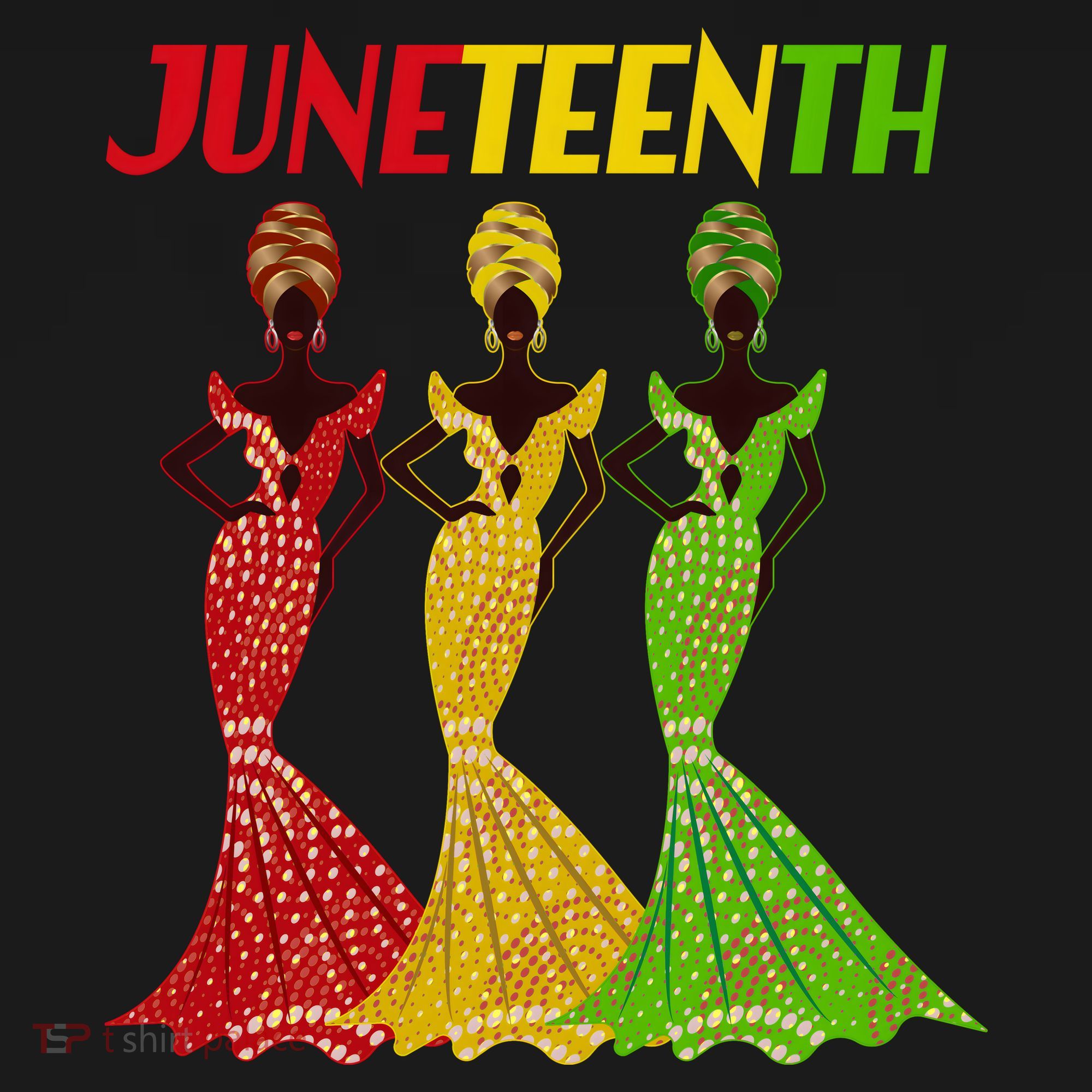 Celebrate Juneteenth Beautiful Black African American Women Attire Women's Hoodie