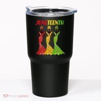 Celebrate Juneteenth Beautiful Black African American Women Attire Tumbler thumb 0