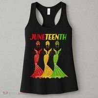Celebrate Juneteenth Beautiful Black African American Women Attire Women's Tank Top thumb 3