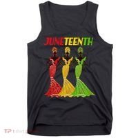 Celebrate Juneteenth Beautiful Black African American Women Attire Tank Top thumb 0