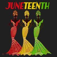 Celebrate Juneteenth Beautiful Black African American Women Attire Golf Towel thumb 3
