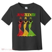 Celebrate Juneteenth Beautiful Black African American Women Attire Toddler T-Shirt thumb 0
