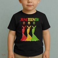 Celebrate Juneteenth Beautiful Black African American Women Attire Toddler T-Shirt thumb 2