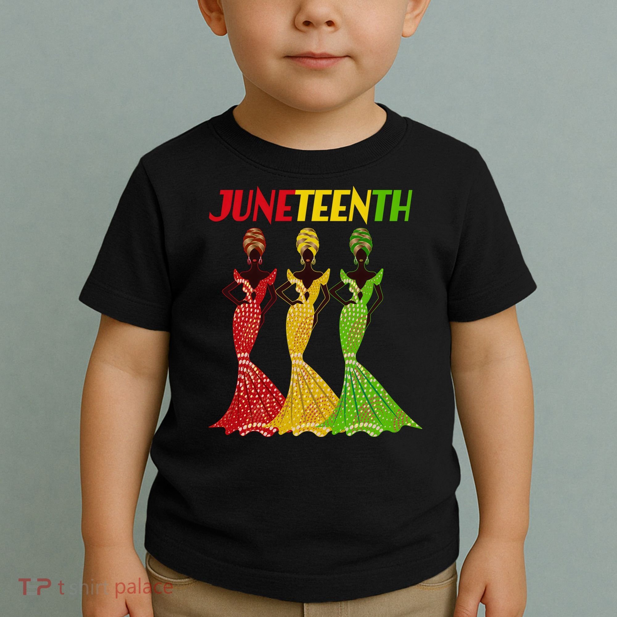 Celebrate Juneteenth Beautiful Black African American Women Attire Toddler T-Shirt