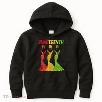 Celebrate Juneteenth Beautiful Black African American Women Attire Kids Hoodie thumb 0