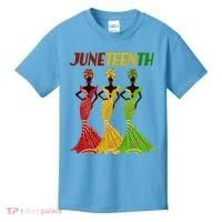 Celebrate Juneteenth Beautiful Black African American Women Attire Kids T-Shirt thumb 0