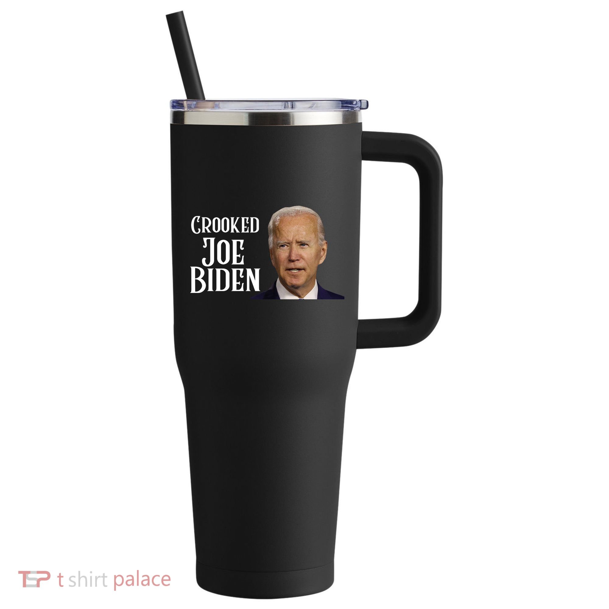 Crooked Joe Biden 40oz Vacuum Insulated Stainless Steel Travel Tumbler