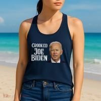 Crooked Joe Biden Women's Tank Top thumb 2