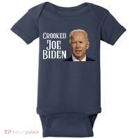 Crooked Joe Biden Baby Bodysuit thumb 0