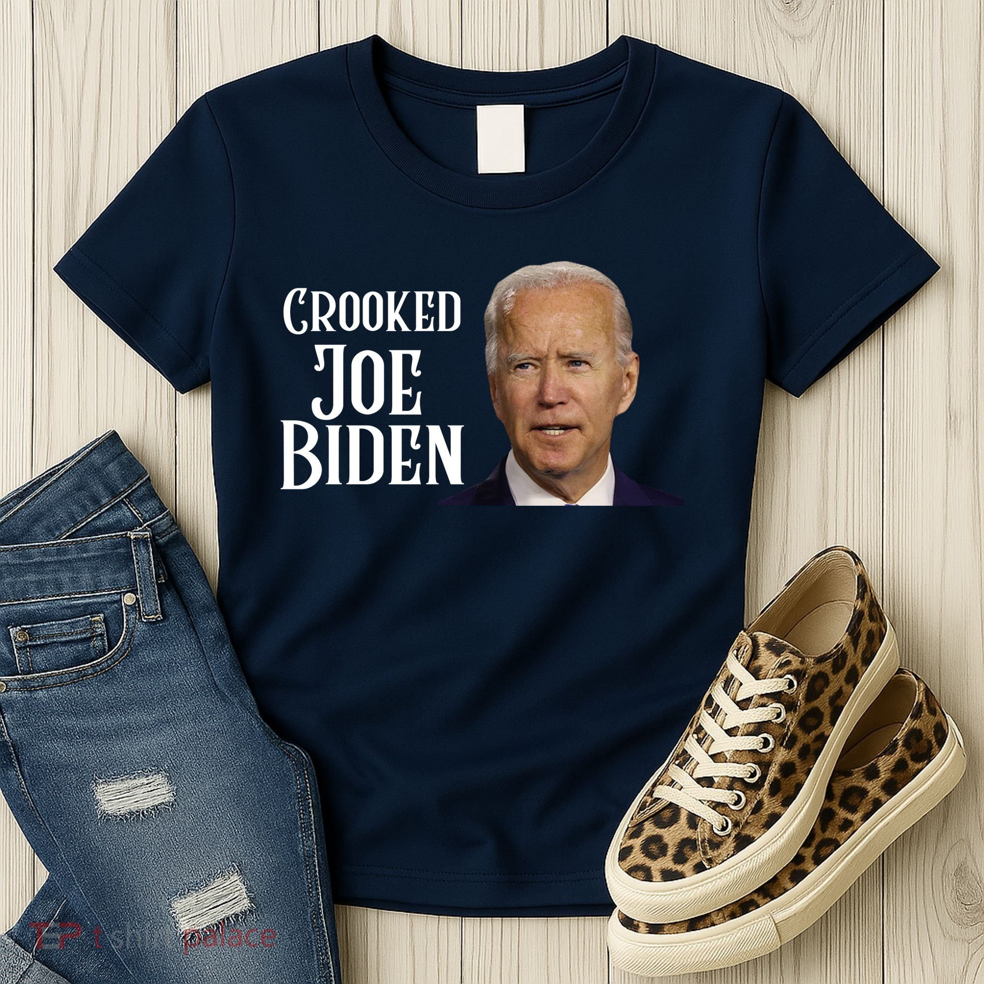 Crooked Joe Biden Women's T-Shirt