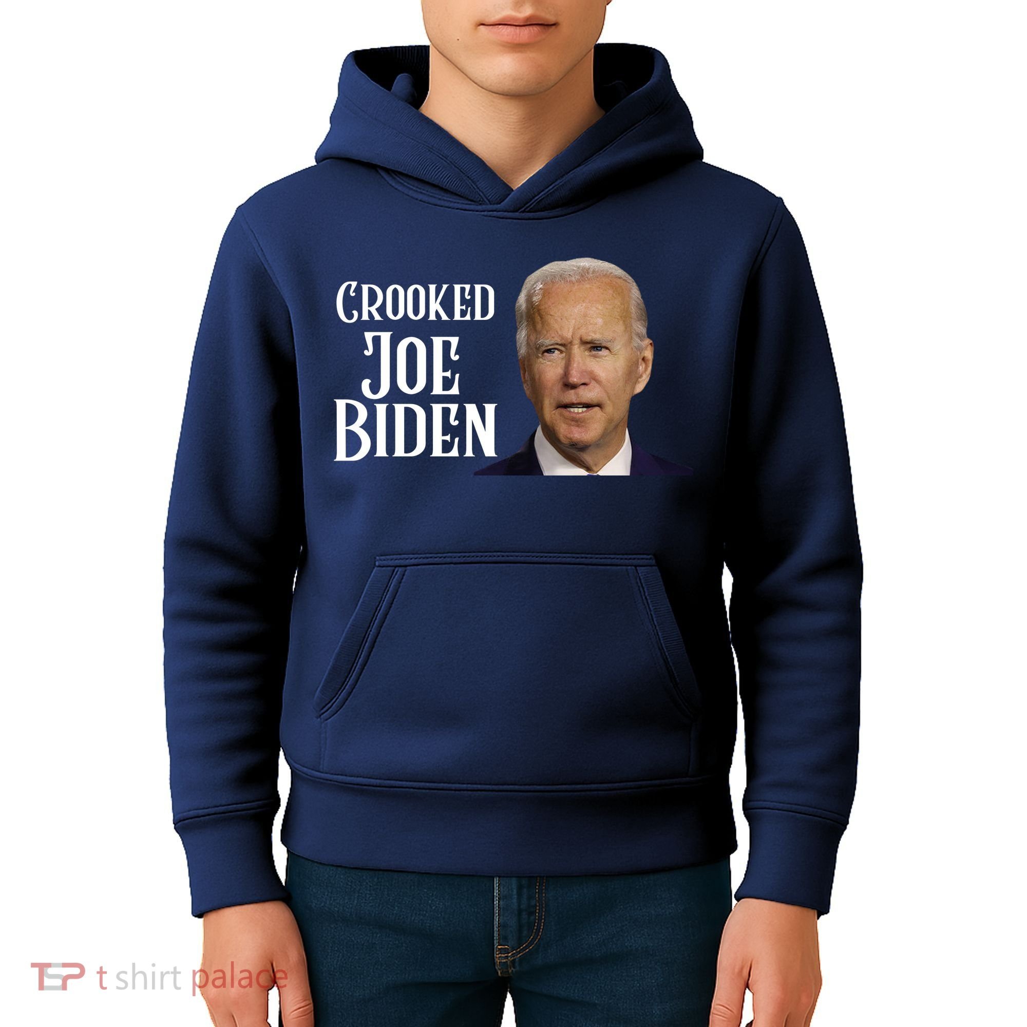 Crooked Joe Biden Kids Hoodie