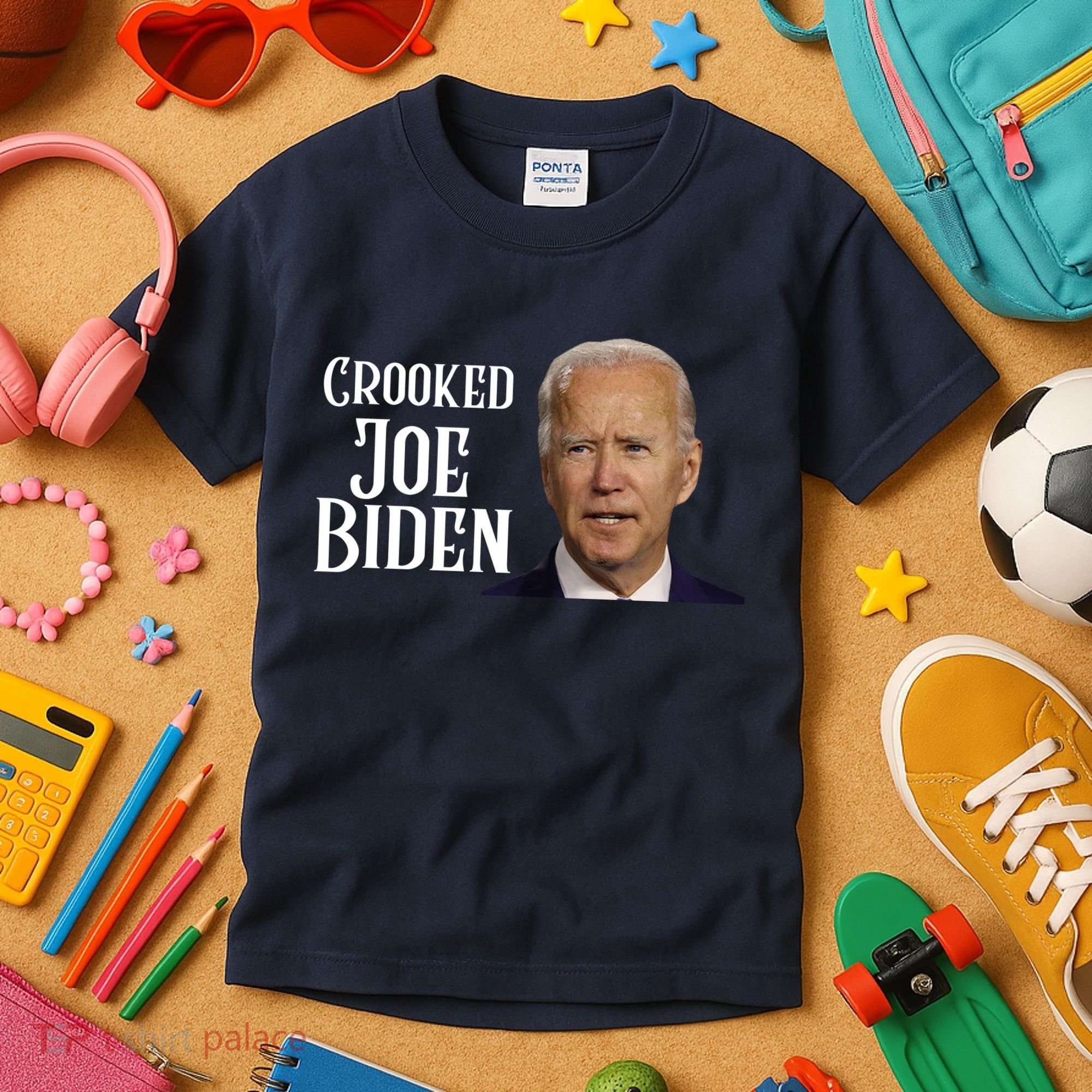 Crooked Joe Biden Kids T-Shirt