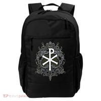 Christogram Jesus Christ Symbol Chi Ro Alpha Omega Catholic Backpack thumb 0