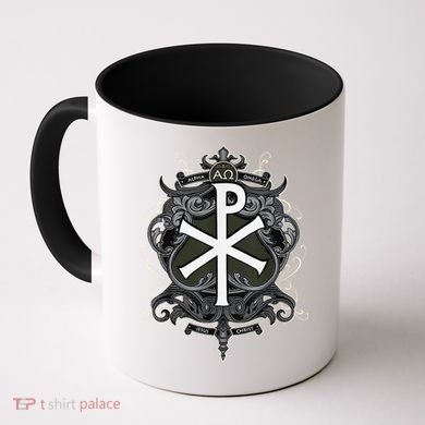 Christogram Jesus Christ Symbol Chi Ro Alpha Omega Catholic Coffee Mug
