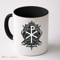 Christogram Jesus Christ Symbol Chi Ro Alpha Omega Catholic Coffee Mug thumb 0