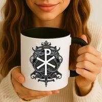Christogram Jesus Christ Symbol Chi Ro Alpha Omega Catholic Coffee Mug thumb 3