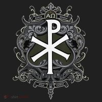Christogram Jesus Christ Symbol Chi Ro Alpha Omega Catholic Hat thumb 2