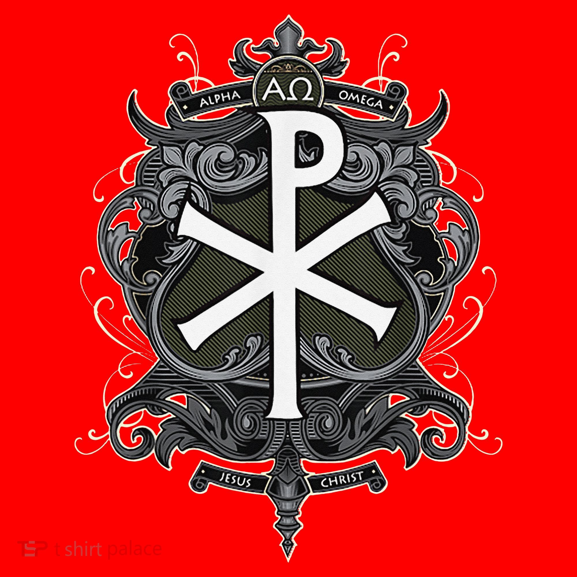 Christogram Jesus Christ Symbol Chi Ro Alpha Omega Catholic Santa Hat
