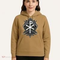 Christogram Jesus Christ Symbol Chi Ro Alpha Omega Catholic Hoodie thumb 5
