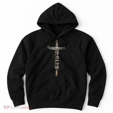 Camo Jesus Cross Hoodie