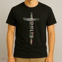 Camo Jesus Cross T-Shirt thumb 3