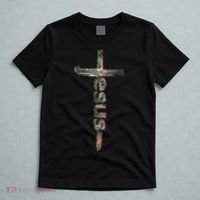Camo Jesus Cross T-Shirt thumb 5