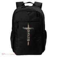 Camo Jesus Cross Backpack thumb 0