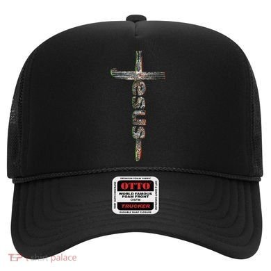 Camo Jesus Cross Hat