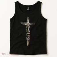 Camo Jesus Cross Tank Top thumb 2