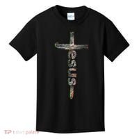 Camo Jesus Cross Kids T-Shirt thumb 0