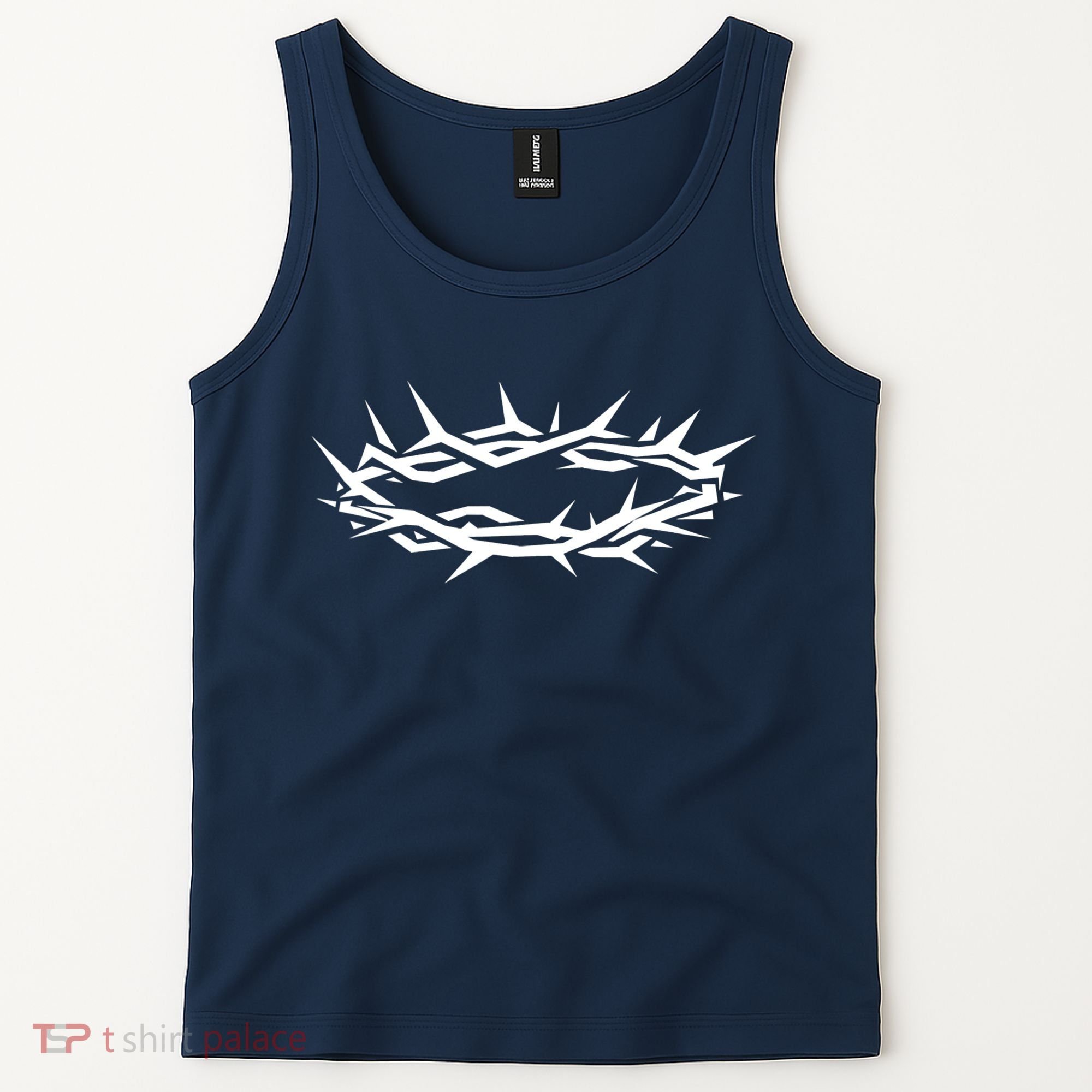 Christian Jesus Crown Of Thorn Good Friday & Easter. Tank Top