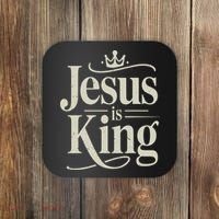 Christian Jesus Christ Is King God Son Coaster thumb 0