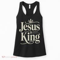 Christian Jesus Christ Is King God Son Women's Tank Top thumb 0