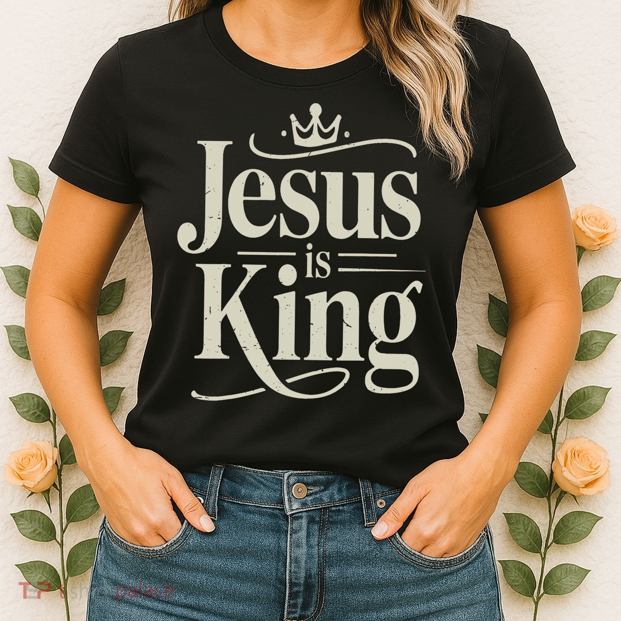 Christian Jesus Christ Is King God Son Women's T-Shirt