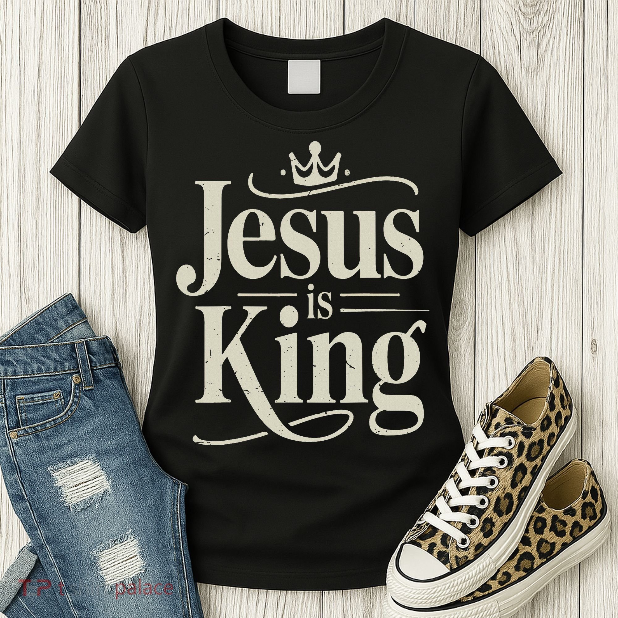 Christian Jesus Christ Is King God Son Women's T-Shirt