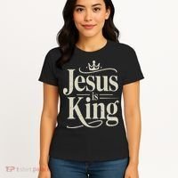 Christian Jesus Christ Is King God Son Women's T-Shirt thumb 4